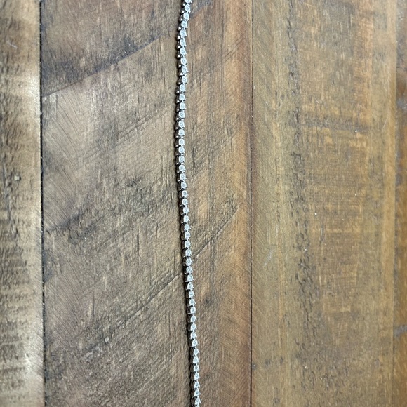 Diamond Chip Tennis Bracelet - Picture 2 of 9